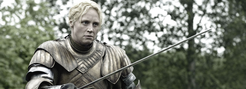 Gwendoline Christie jako Brienn z „Gry o tron”