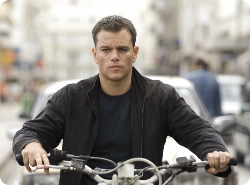 Matt Damon jako Jason Bourne. Zdjęcie z planu „Bourne 5”
