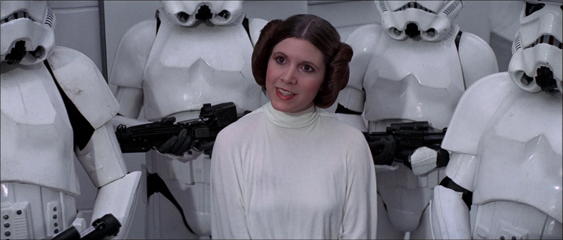 Oto starsza księżniczka Leia z filmu „Gwiezdne Wojny: Przebudzenie Mocy”