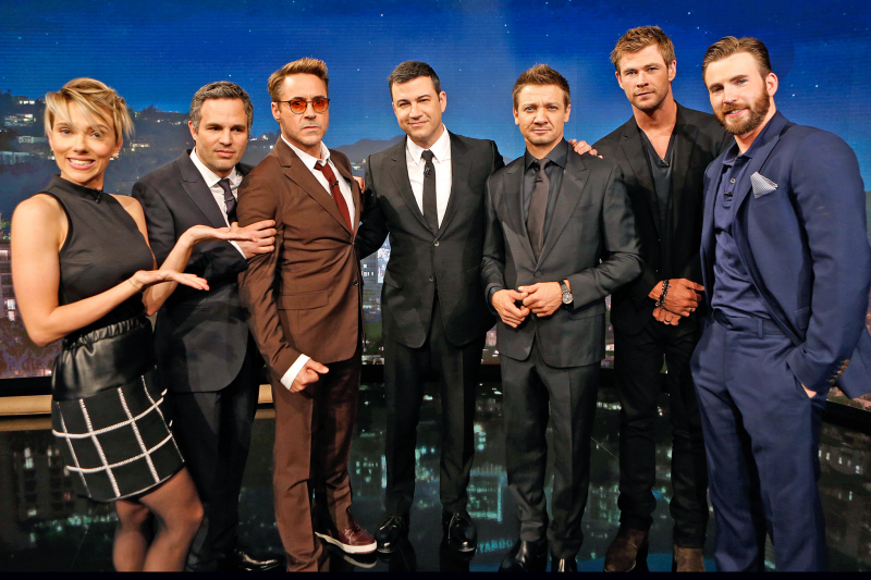 Gwiazdy „Avengers: Czas Ultrona” grają w Familiadę u Jimmy’ego Kimmela