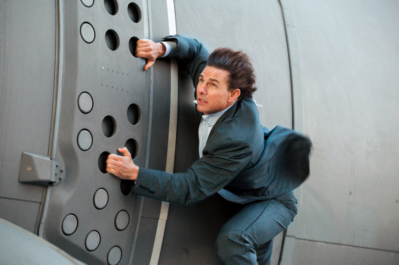 Tom Cruise wyczynia cuda na planie filmów z serii Mission Impossible