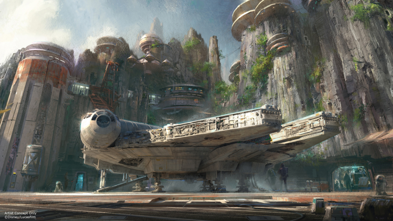 Star Wars Land - szkic koncepcyjny