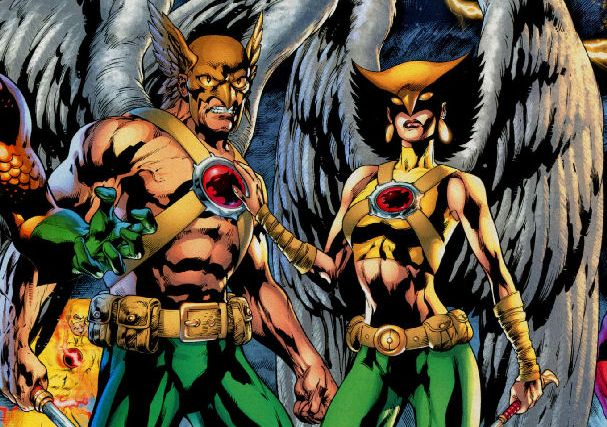 Hawkgirl i Hawkman - zdjęcie postaci z komiksów