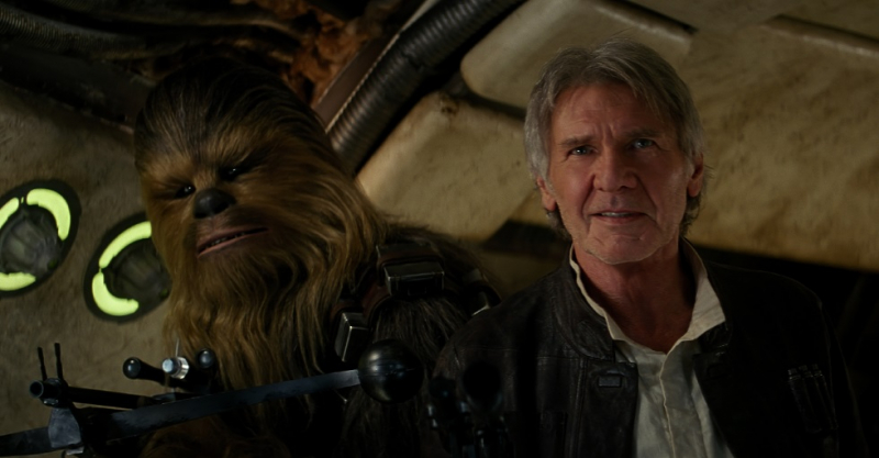 Harrison Ford jako Han Solo w Przebudzeniu Mocy