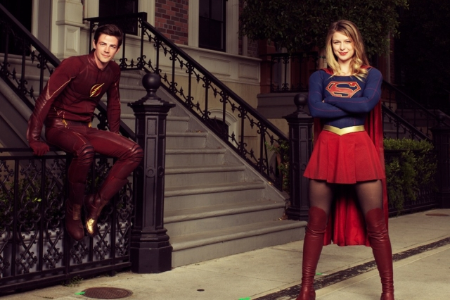 Supergirl i Flash - zdjęcie