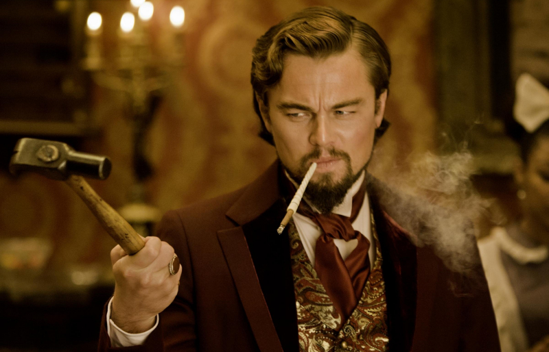 Leonardo DiCaprio w Django