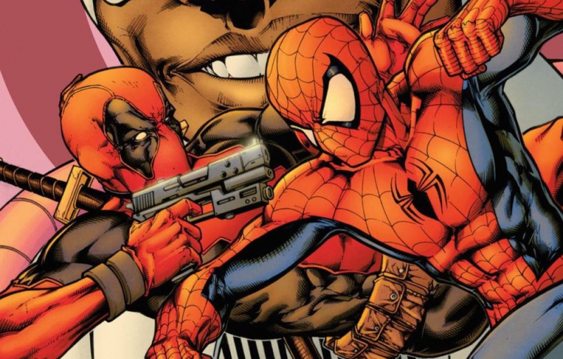 Deadpool i Spider-Man z komiksów Marvela