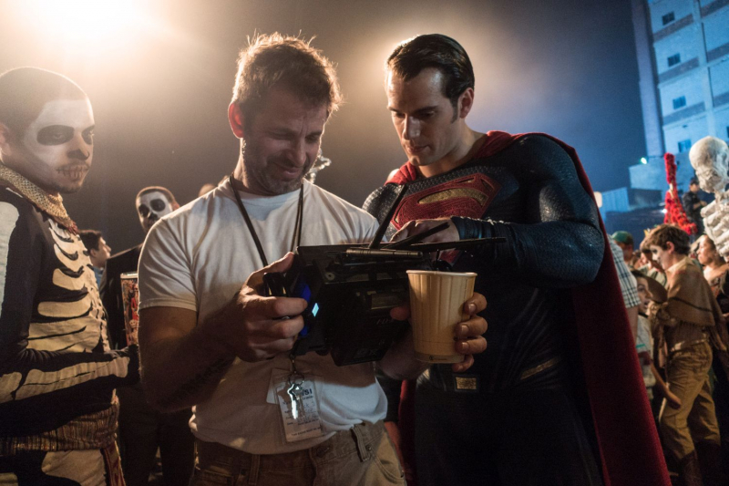 Zack Snyder i Henry Cavill na planie Batman v Superman