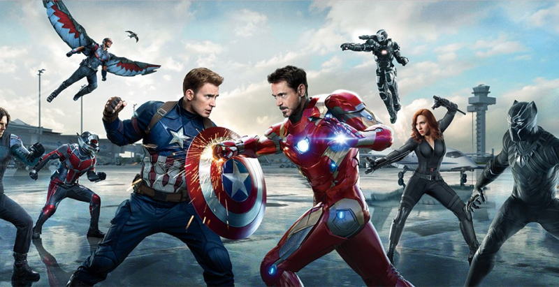 Świetne plakaty filmu Kapitan Ameryka: Wojna bohaterów od Mondo