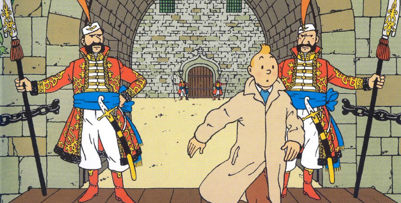 Strony z komiksu Tintin sprzedane za 1.05 mln euro