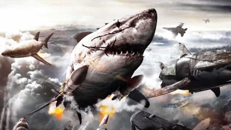 Latające rekiny i naziści zombie w zwiastunie Sky Sharks