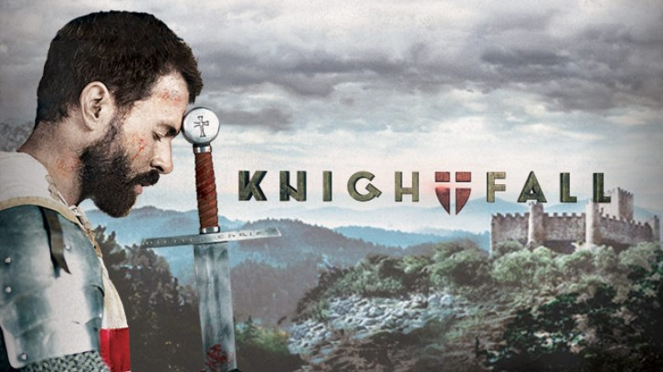 Knightfall - banner serialu historycznego stacji HISTORY