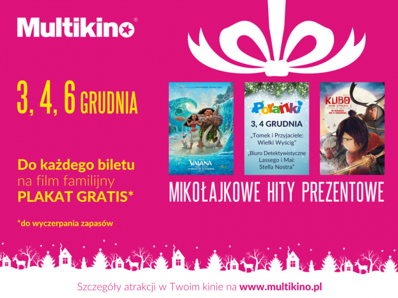 Mikołajki 2016 Multikino - plakat
