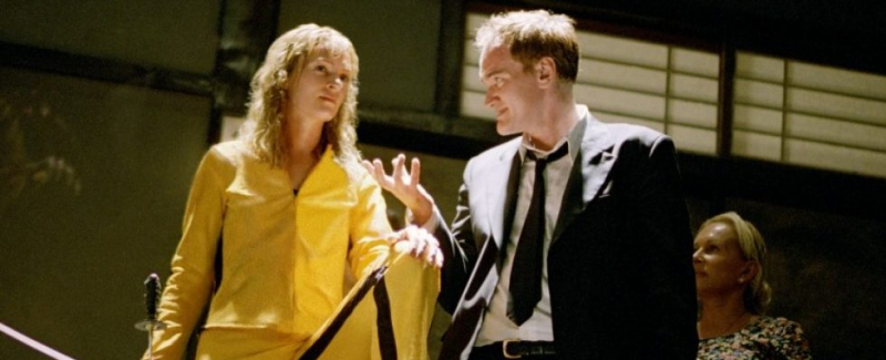 Quentin Tarantino - zdjęcie z planu Kill Billa