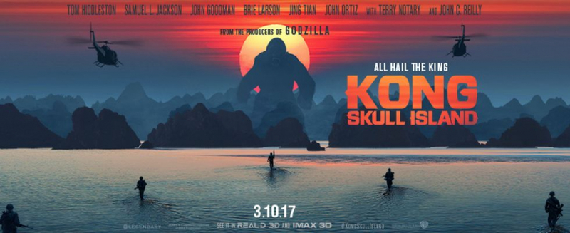 Kong: Wyspa czaszki - banner filmu