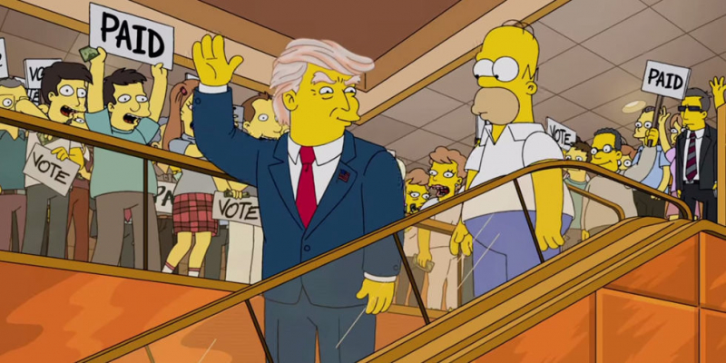 Donald Trump w serialu Simpsonowie