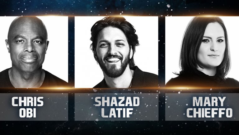 Mary Chieffo, Chris Obi i Shazad Latiff - zdjęcie promocyjne Star Trek: Discovery