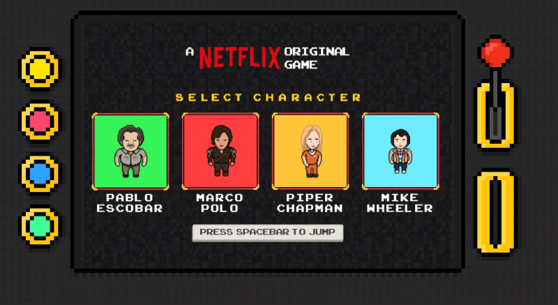 Netflix stworzył grę przeglądarkową z postaciami z seriali