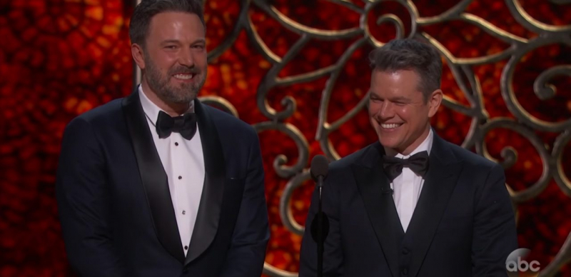 Matt Damon - Ben Affleck - Oscary 2017 - zdjęcie