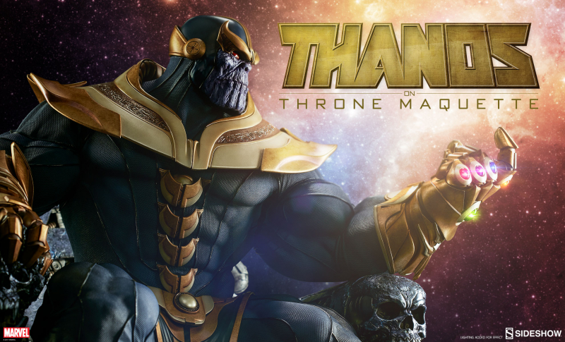 Thanos na tronie - makieta
