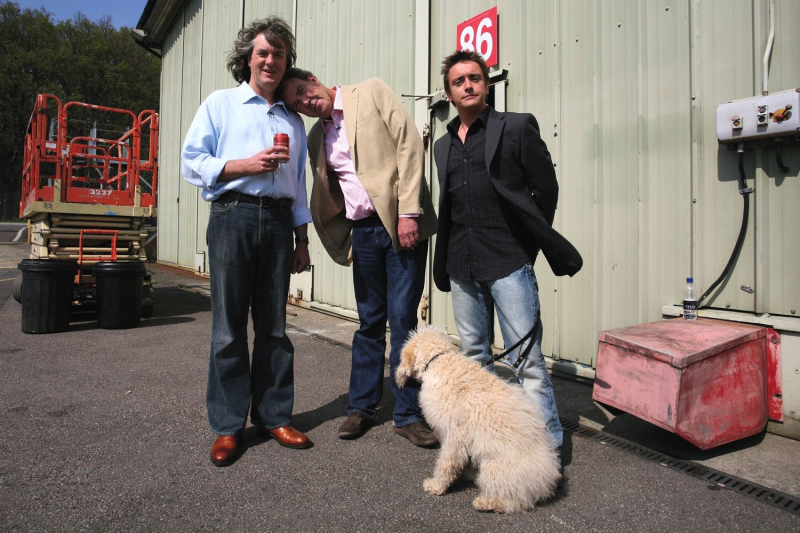 Jeremy Clarkson, Richard Hammonf, James May i pies