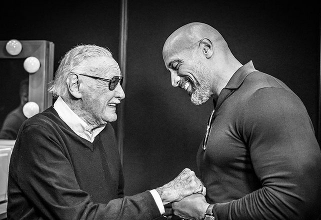 Stan Lee - Dwayne Johnson