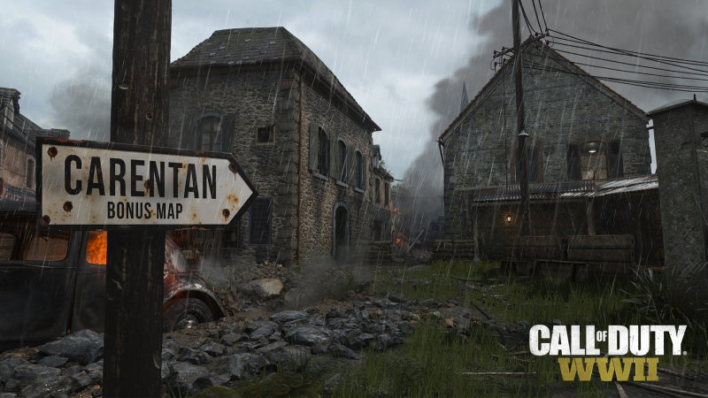 Mapa Carentan w Call of Duty: WWII