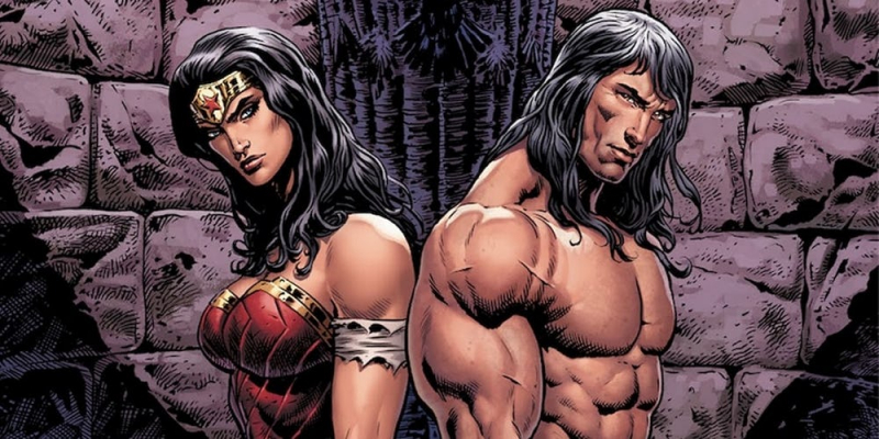 Lasso Prawdy Wonder Woman w rękach Conana