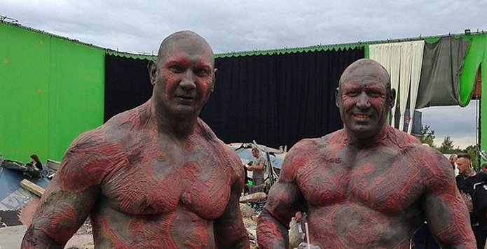 Dave Bautista i Rob de Groot