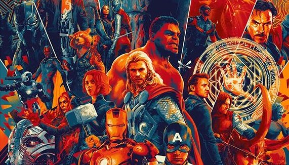 Avengers - plakat na 10. lecie MCU