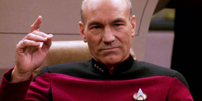 Patrick Stewart - kapitan Picard - Star Trek