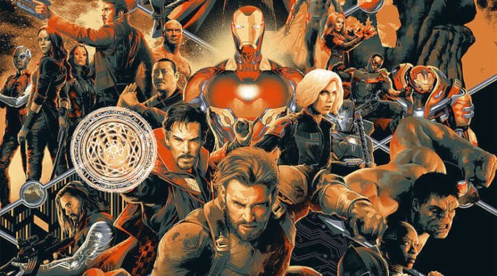 Avengers: Wojna bez granic - plakat Mondo
