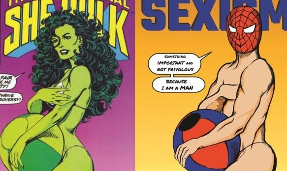 Seksistowskie okładki komiksów? Artystka je przerobiła, parodiując mężczyzn
