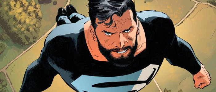 Arrowverse – Superman w czarnym kostiumie. Zdjęcie z planu