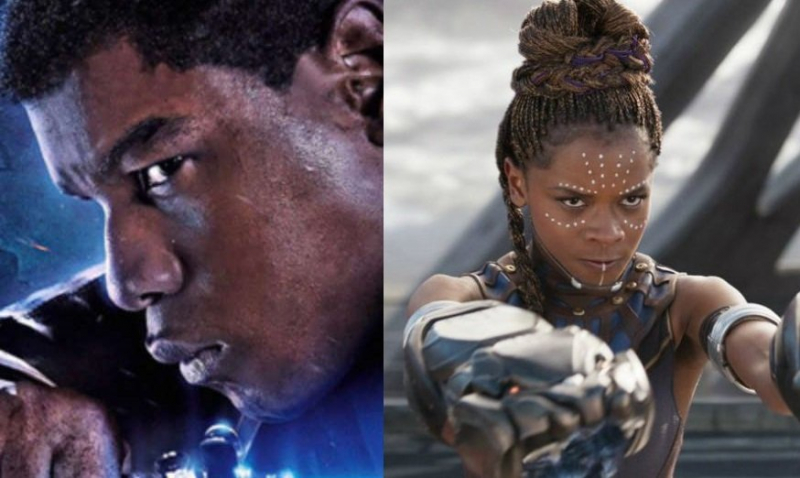 Johna Boyega i Letitia Wright