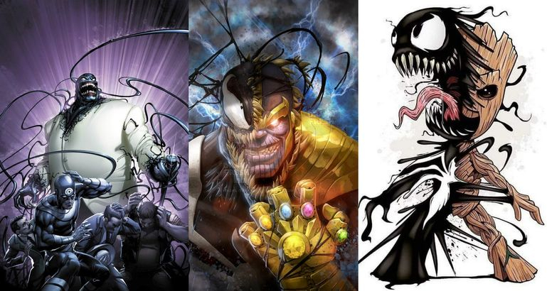Venom zaczaił się na MCU i postacie Marvela. Oto efekt – zobacz grafiki