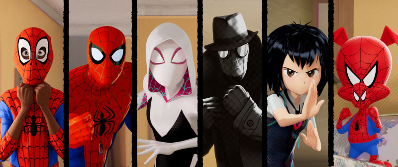 Spider-Man Uniwersum – grafiki z filmu animowanego. Są Pajączki