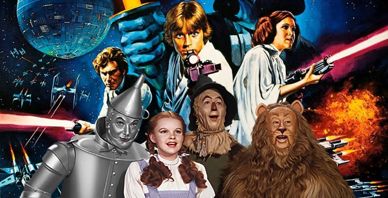Czarnoksiężnik z krainy Oz czy Gwiezdne Wojny? Ranking wpływowych filmów wszech czasów
