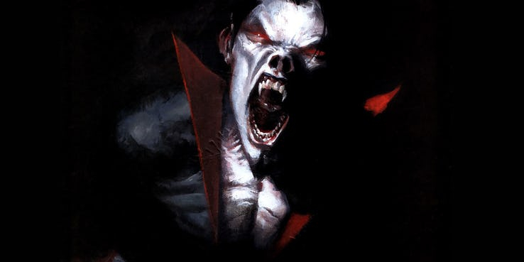 17. Morbius - postać otrzyma własny film; wybitny genetyk Michael Morbius szukał leku na śmiertelną chorobę - w wyniku badań jego DNA połączyło się z materiałem genetycznym nietoperza-wampira; obdarzony nadludzką siłą i szybkością, potrafi latać, hipnotyzuje przeciwników, posiada także gen samoleczenia