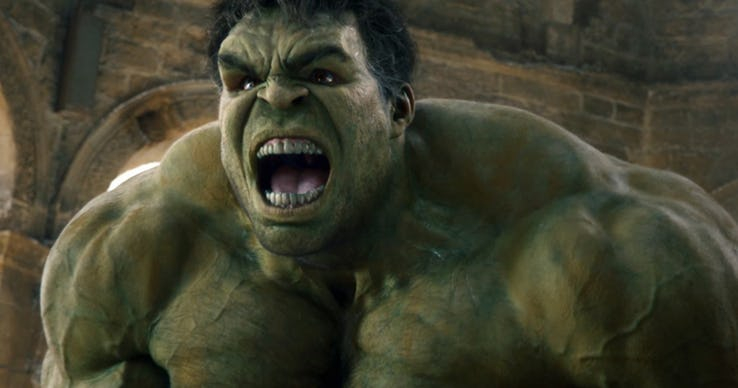 7. Hulk - 6 występów: Incredible Hulk, Avengers, Iron Man 3, Avengers: Czas Ultrona, Thor: Ragnarok, Avengers: Wojna bez granic; dodatkowo wspomniany lub pokazany na nagraniu archiwalnym w filmach: Thor, Zimowy żołnierz, Wojna bohaterów i Spider-Man: Homecoming