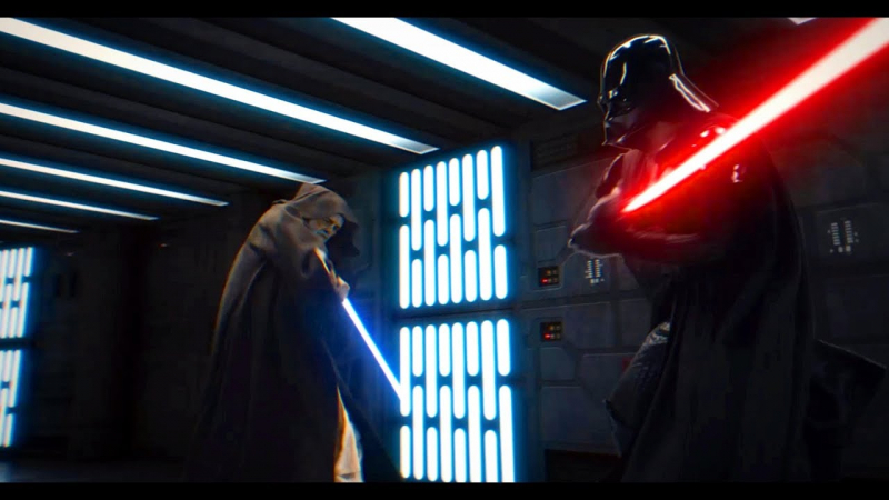 Gwiezdne Wojny: część IV - epicka walka Obi-Wana z Vaderem. Praca fana zachwyca!