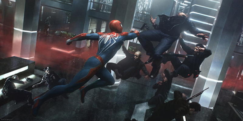 Marvel's Spider-Man - bohaterowie i złoczyńcy. Te szkice będziesz chciał mieć na tapecie