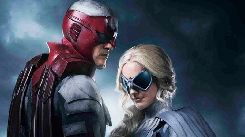 Titans - Hawk i Dove na plakacie promującym 2. sezon serialu DC
