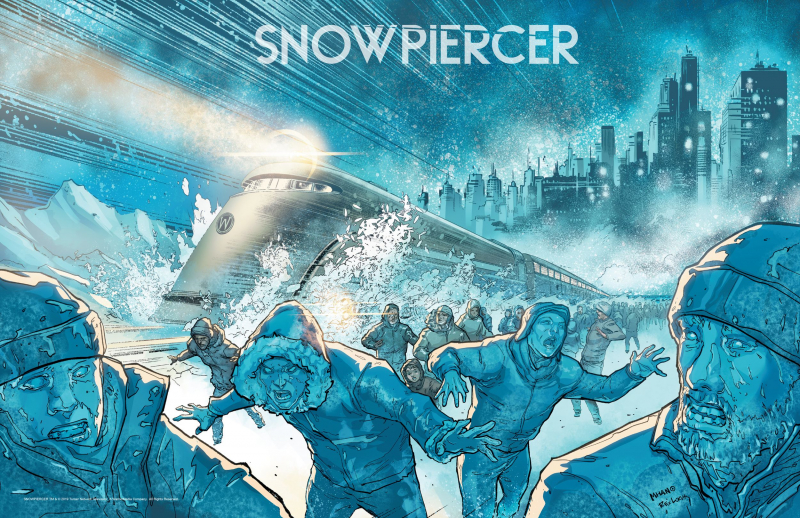 Snowpiercer - plakaty serialu sf autorstwa rysowników DC Comics