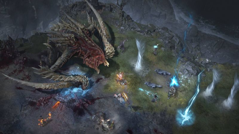 Diablo IV - nowy gameplay przedstawia starcie z olbrzymim bossem