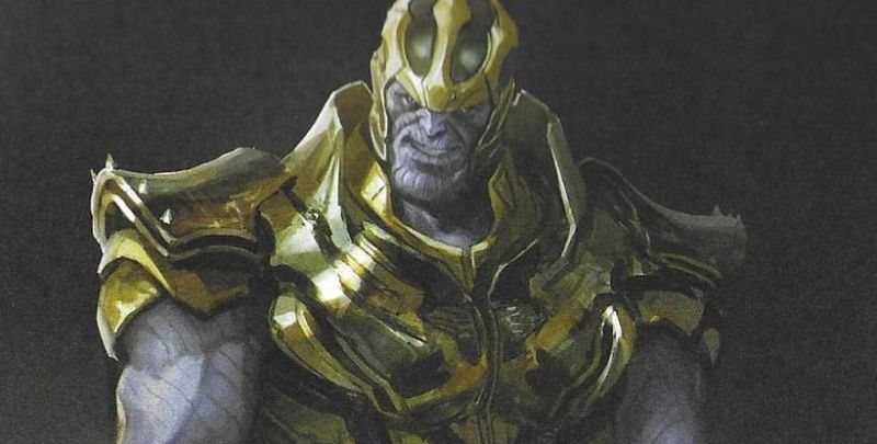 Avengers: Endgame - Thanos mógł mieć inną zbroję i broń. Szkice złoczyńcy MCU