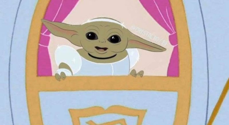 Baby Yoda jako księżniczki Disneya. Nowe prace fanów z całego świata