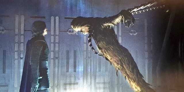 Star Wars 9 - to Chewie rozbudził w Kylo Renie nadzieję. Scenę z wyrocznią nakręcono, jest zdjęcie zza kulis