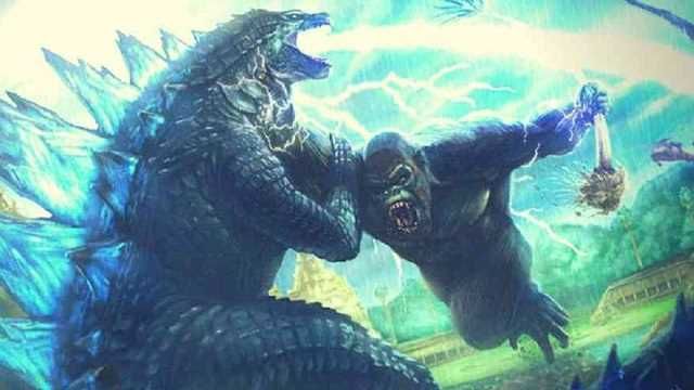 Godzilla kontra Kong - potwory gotowe do walki. Krótki fragment pokazuje Konga