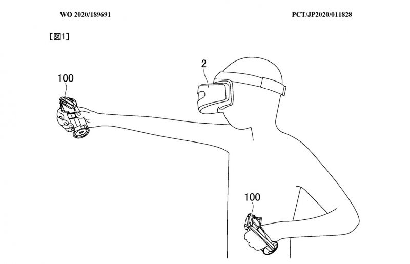 Patent Sony na kontroler VR